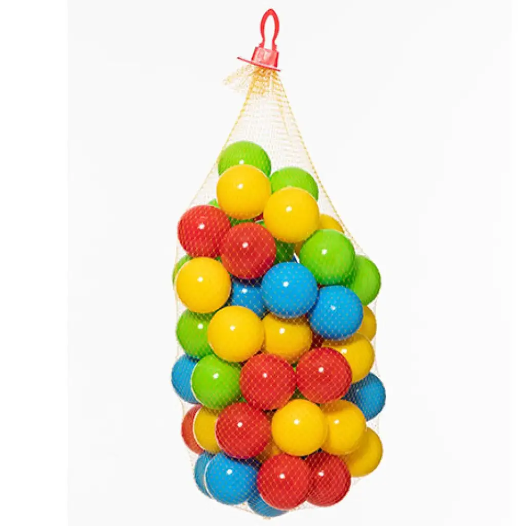imagen de Pelota de colores en red 60ud - D-Toys 1