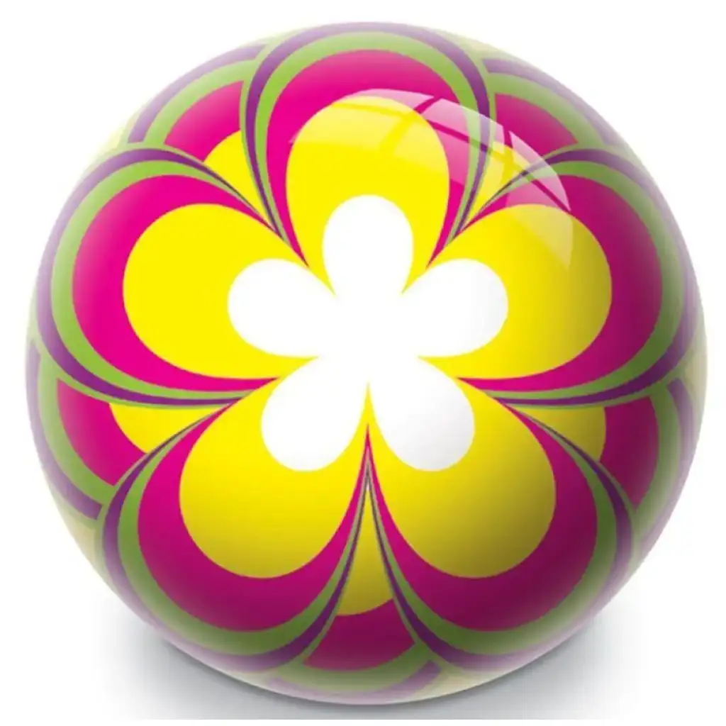 imagen de Pelota de goma Bio Ball de Flores de 22 cm - Mondo Toys 1