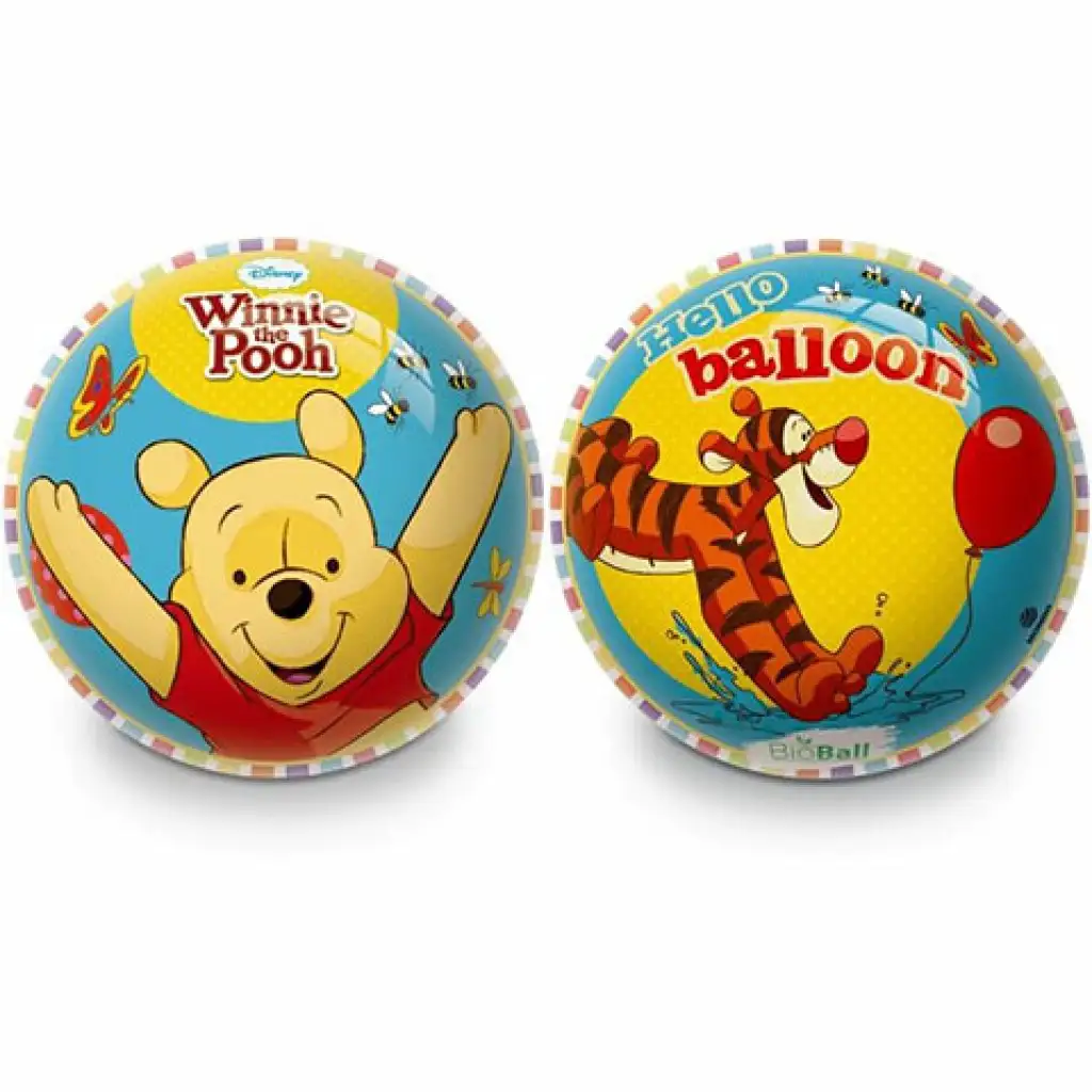 imagen de Pelota de goma BioBall de Winnie the Pooh 23cm - Mondo Toys 1