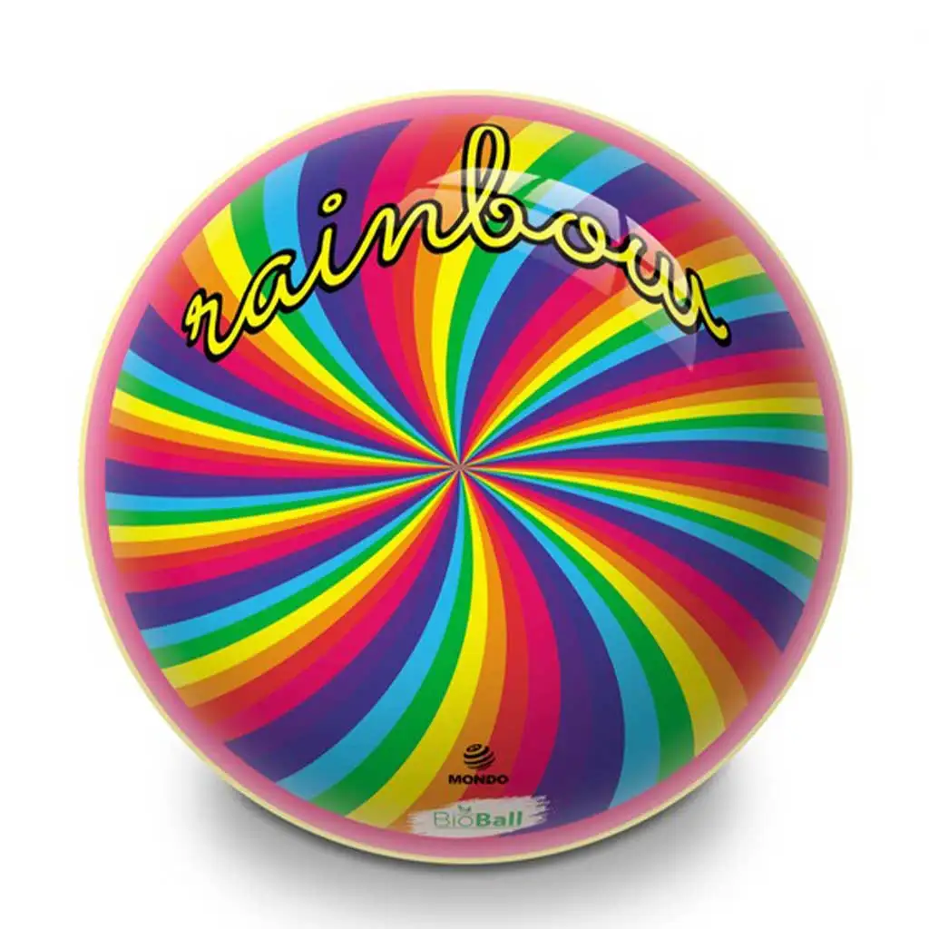 imagen de Pelota de goma Bioball Rainbow 23cm - Mondo Toys 1