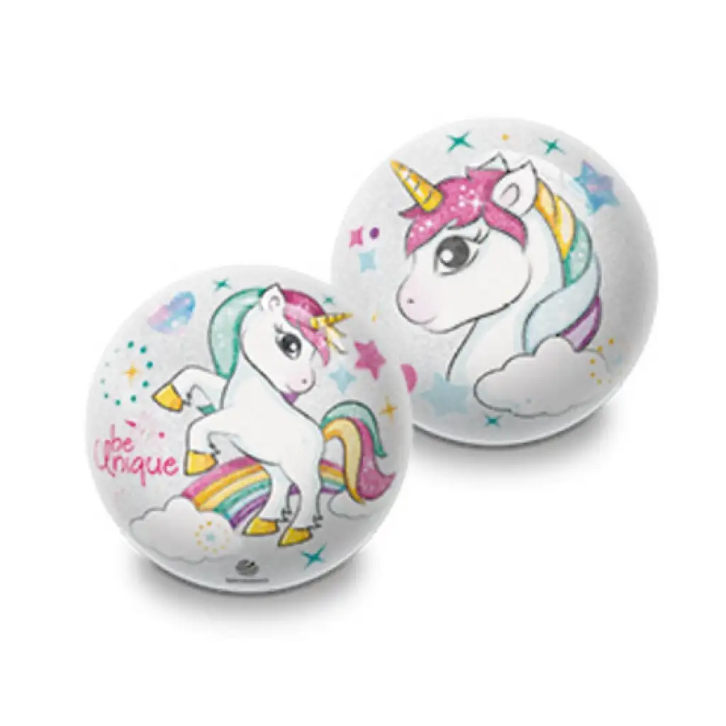 imagen de Pelota de goma brillante con diseño de animales o unicornio de 10cm 3