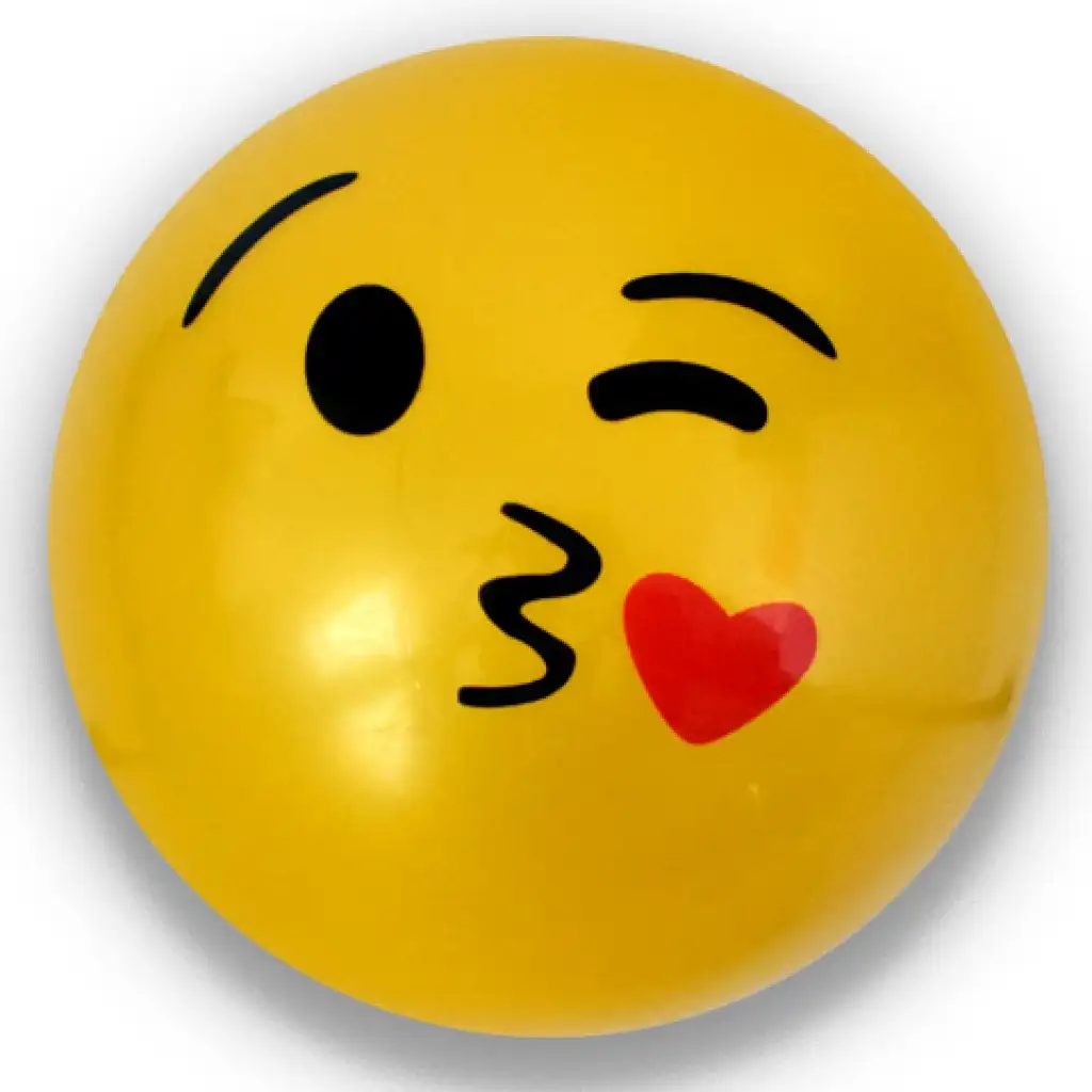 imagen de Pelota de goma con diseño de Emoji en varias versiones de 23 cm 2