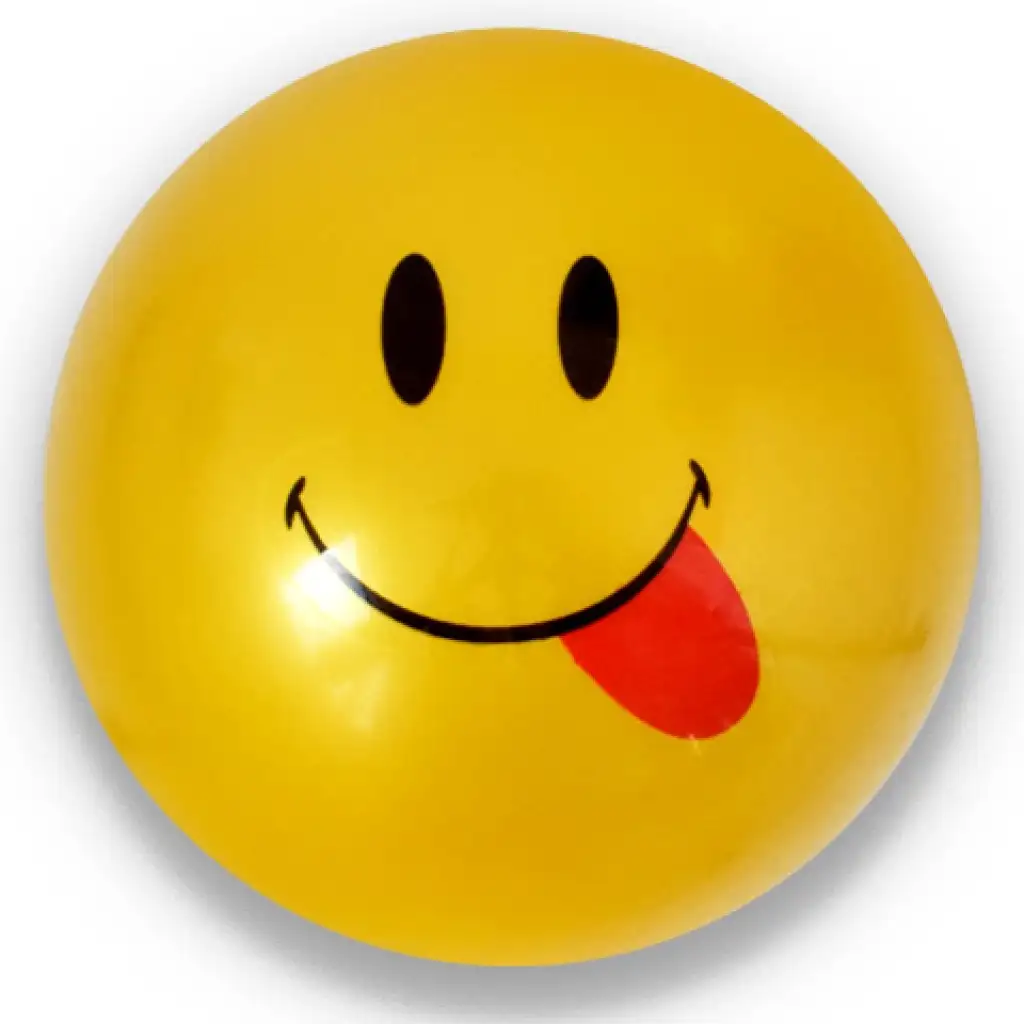 imagen de Pelota de goma con diseño de Emoji en varias versiones de 23 cm 6