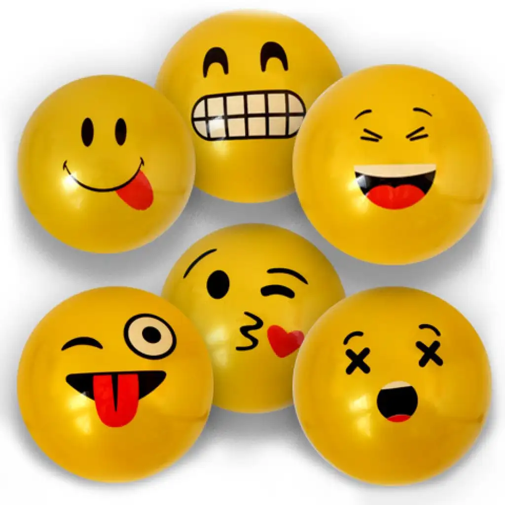 imagen de Pelota de goma con diseño de Emoji en varias versiones de 23 cm 7