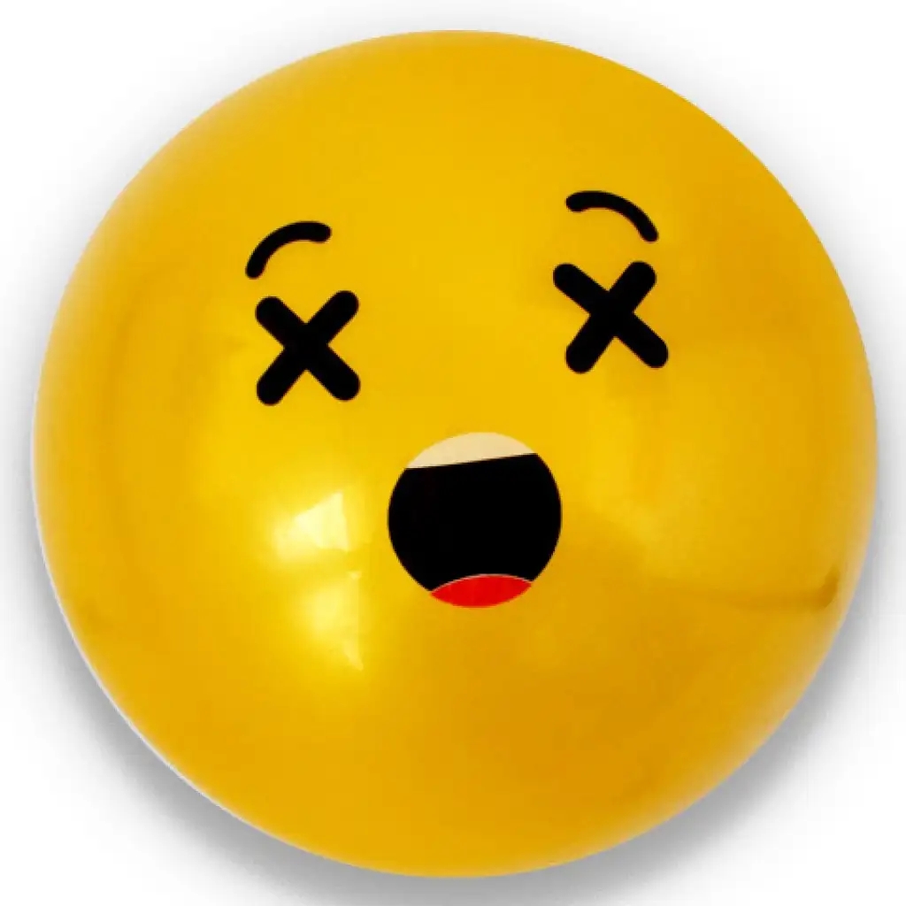 imagen de Pelota de goma con diseño de Emoji en varias versiones de 23 cm 1