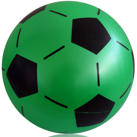 imagen de Pelota de goma con diseño de fútbol de 22 cm en varios colores 2