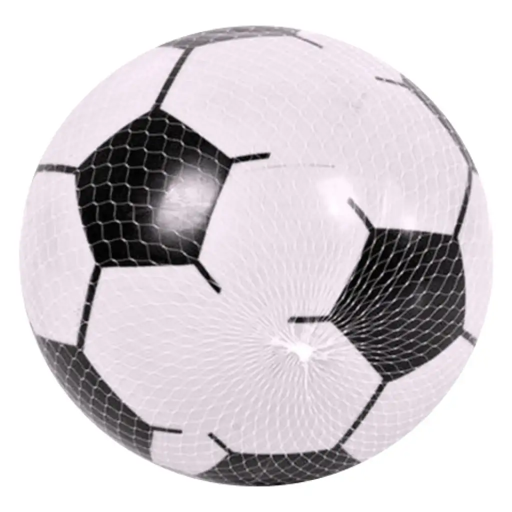 imagen de Pelota de goma con diseño de fútbol en varios colores 23cm 2