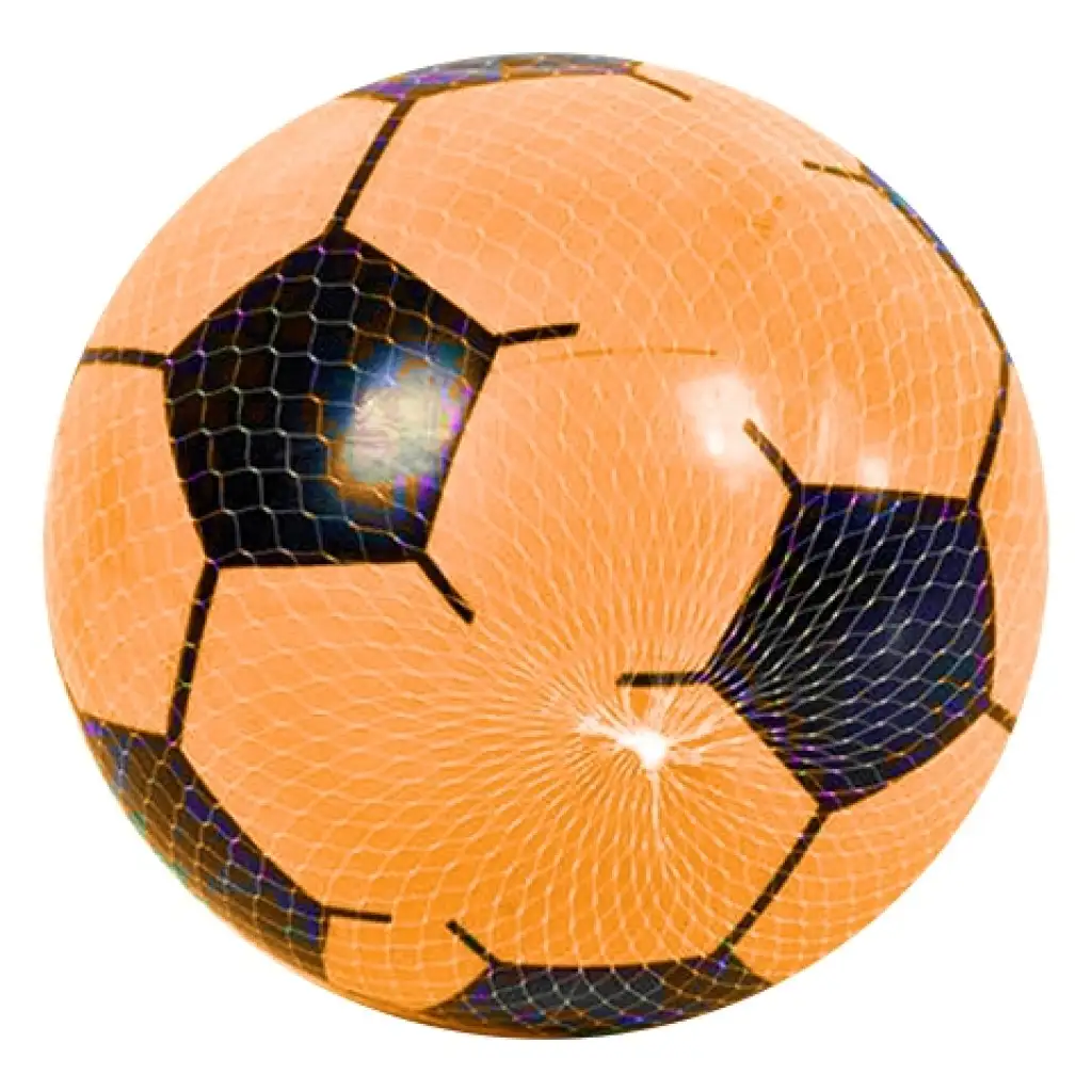 imagen de Pelota de goma con diseño de fútbol en varios colores 23cm 3