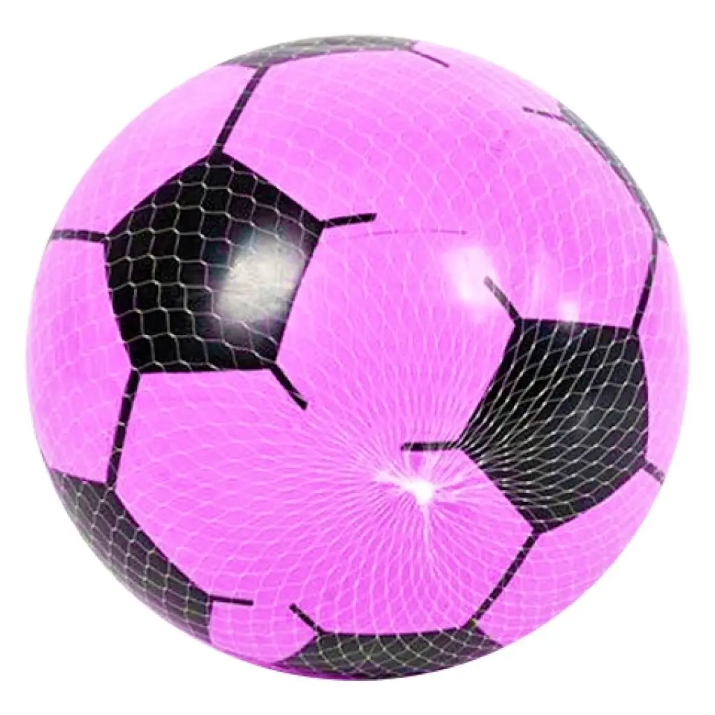 imagen de Pelota de goma con diseño de fútbol en varios colores 23cm 4