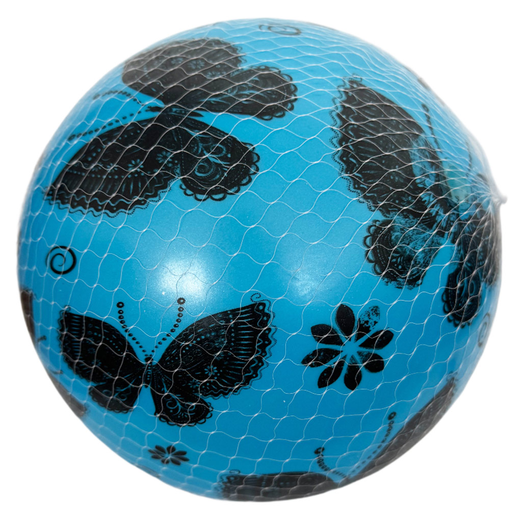 imagen de Pelota de goma con diseño de mariposa de 23 cm en varias versiones 1ud 2