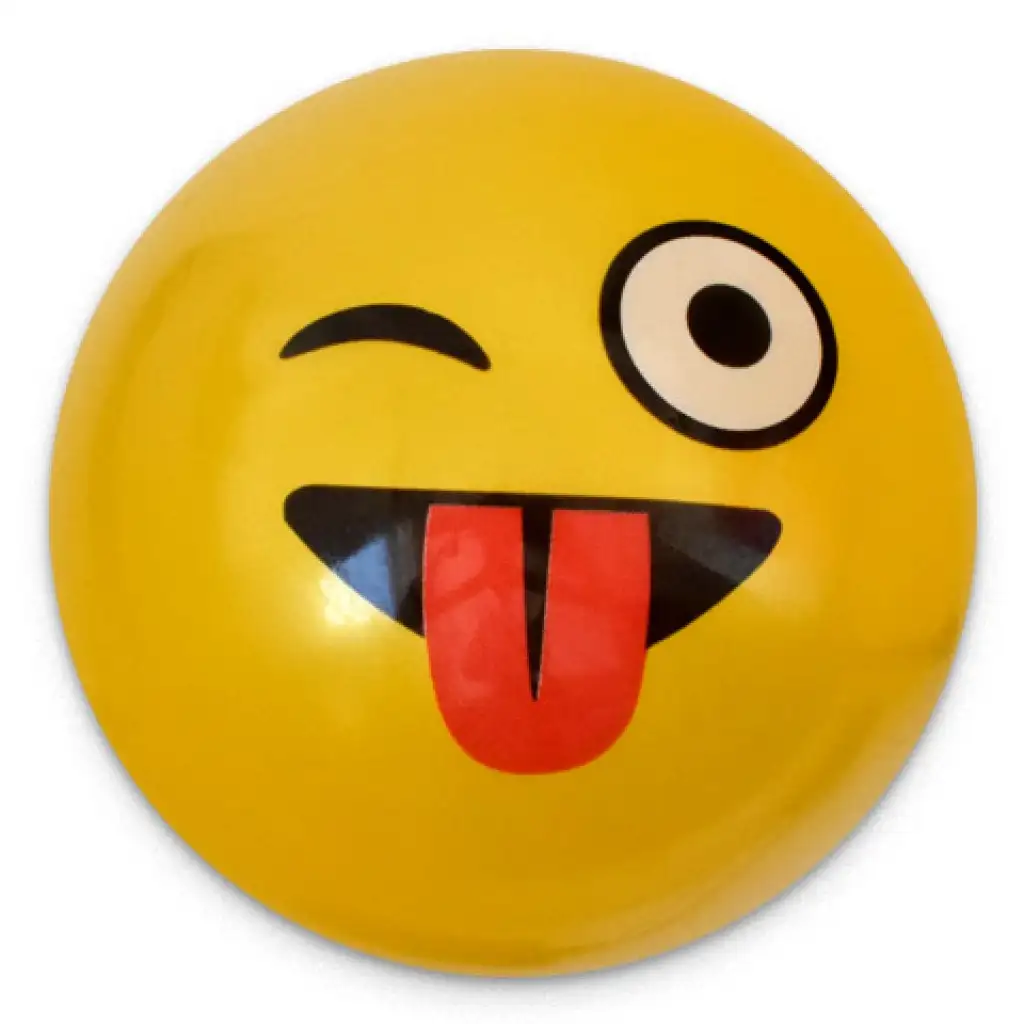 imagen de Pelota de goma con diseño de Smiley en varias versiones de 23 cm 5
