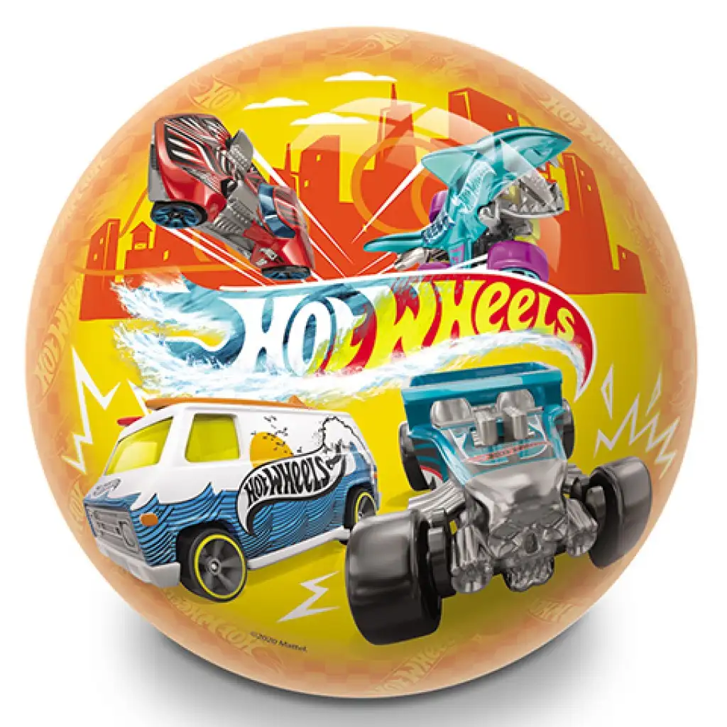 imagen de Pelota de goma de 14 cm de Hot Wheels - Mondo Toys 2