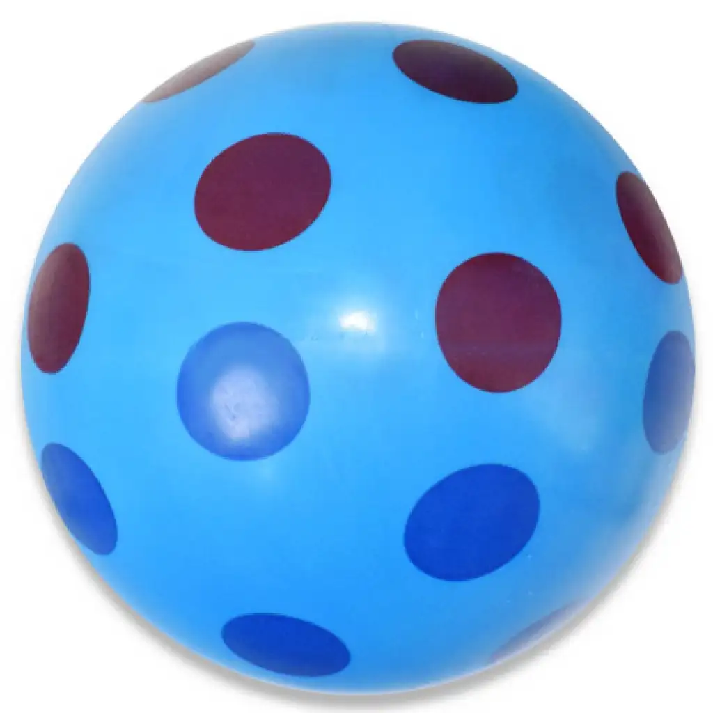 imagen de Pelota de goma de colores con puntos en varias versiones de 22 cm 2