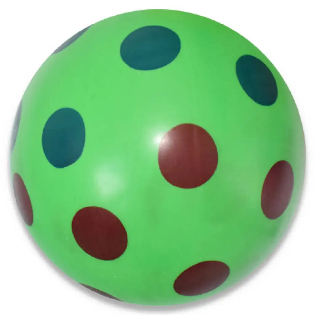 imagen de Pelota de goma de colores con puntos en varias versiones de 22 cm 3