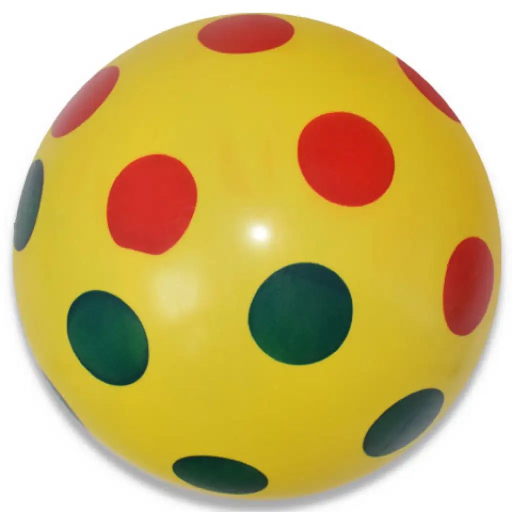 imagen de Pelota de goma de colores con puntos en varias versiones de 22 cm 4