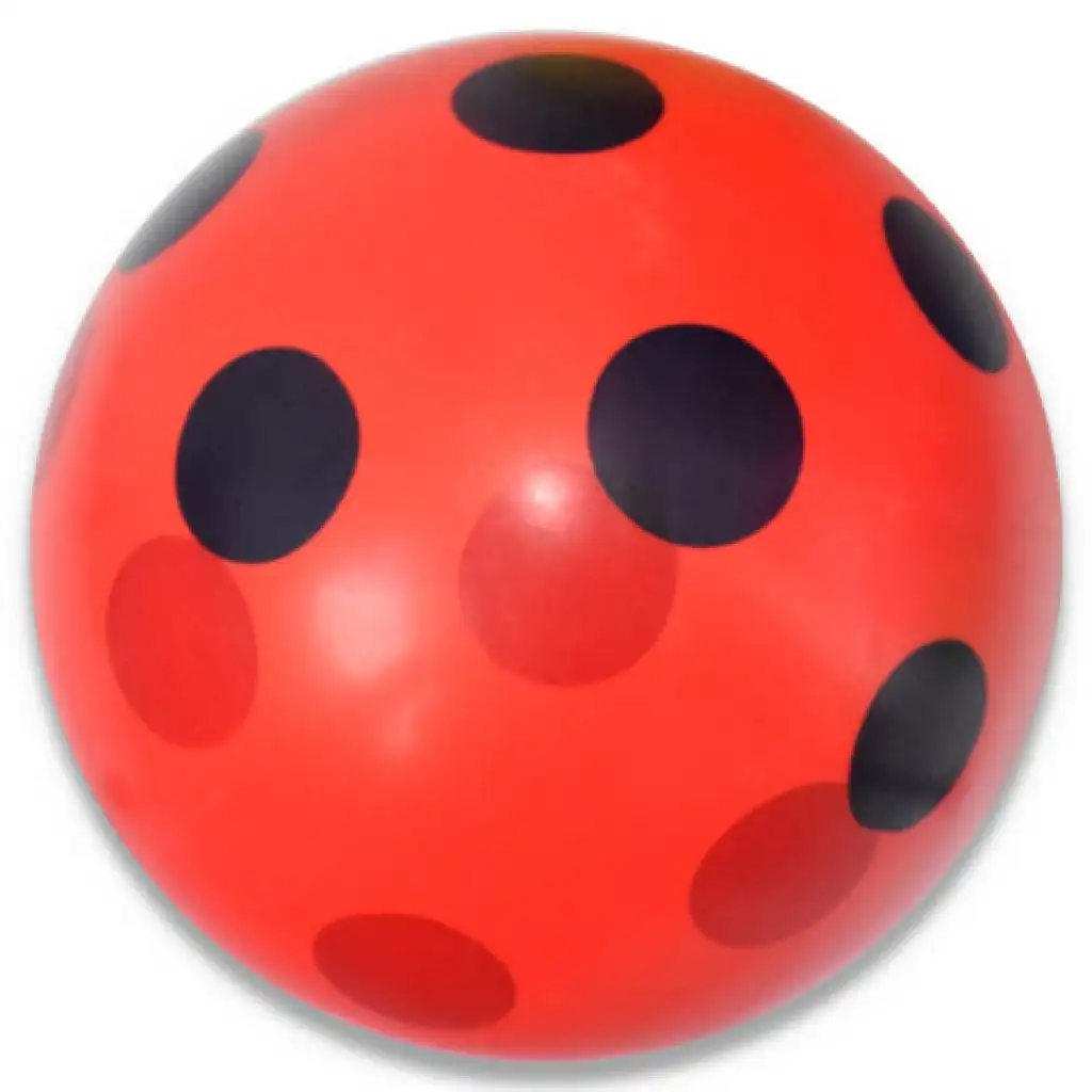 imagen de Pelota de goma de colores con puntos en varias versiones de 22 cm 5