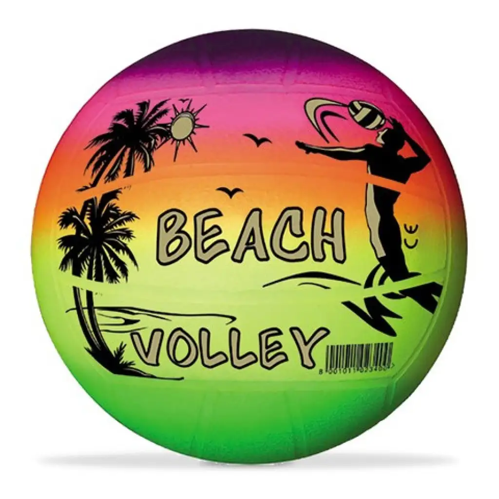 imagen de Pelota de playa de colores arcoíris 216mm - Mondo Toys 1