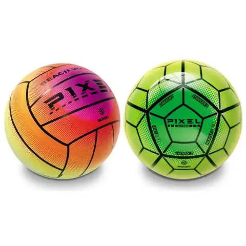 imagen de Pelota de voleibol de playa Pixel 14cm - Mondo Toys 1