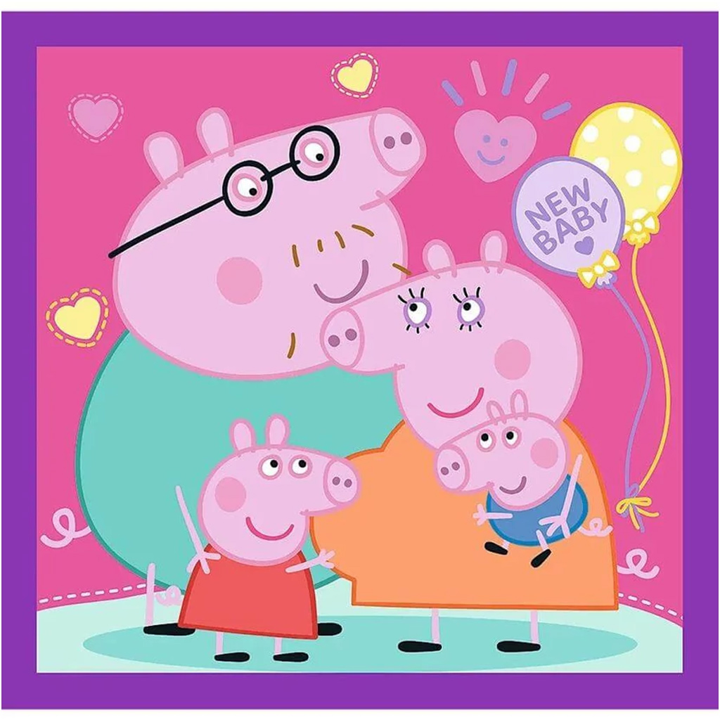imagen de Peppa cerdita 3 en 1 20-36-50 piezas puzzle - Trefl 2