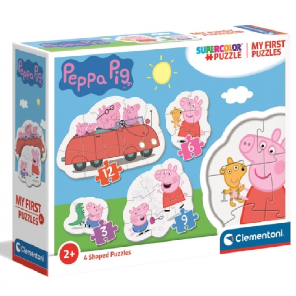 imagen de Peppa cerdita 4 en 1 3-6-9-12 piezas puzzle - Clementoni 1