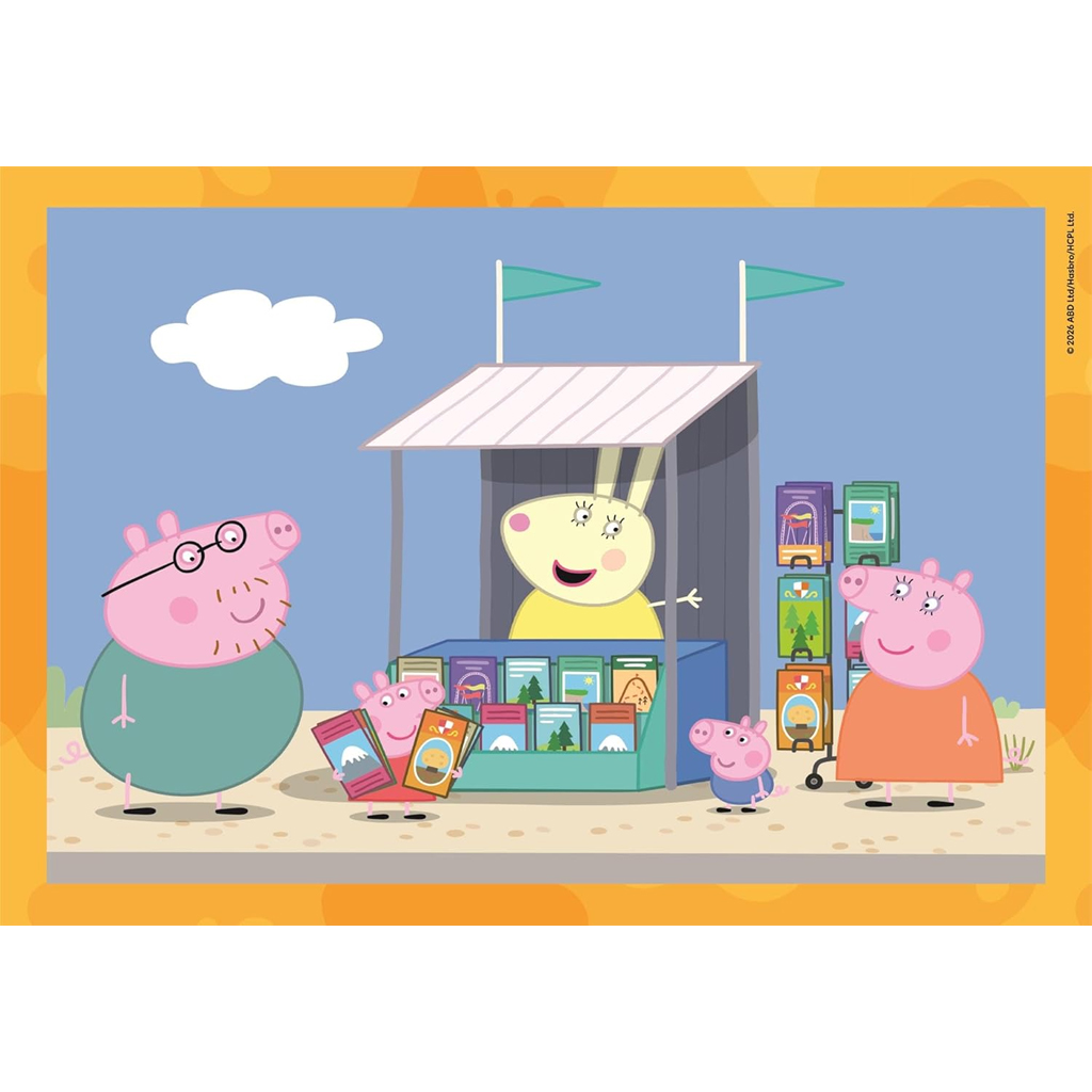 imagen de Peppa cerdita 4 en 1 Supercolor puzzle - Clementoni 2