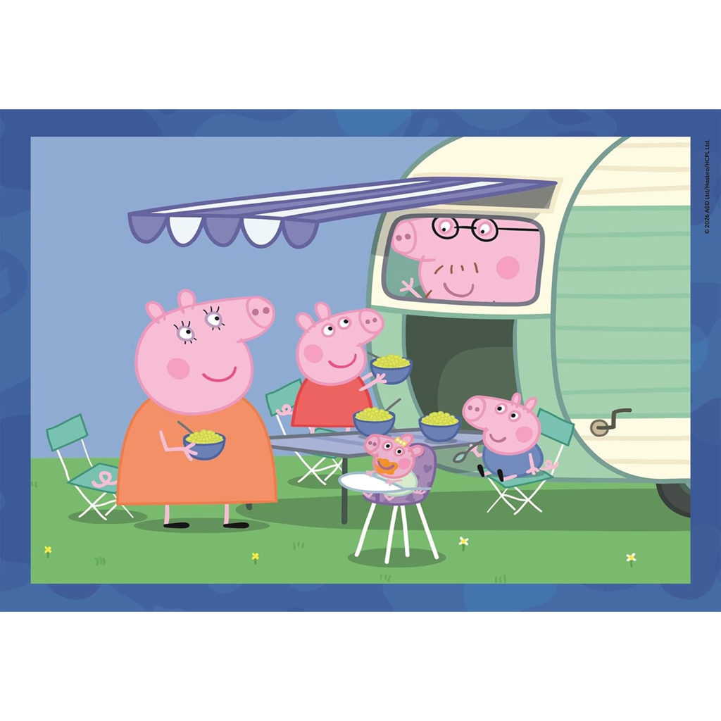 imagen de Peppa cerdita 4 en 1 Supercolor puzzle - Clementoni 3
