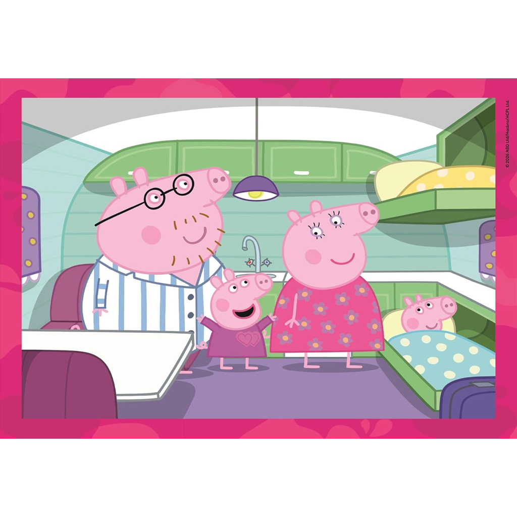 imagen de Peppa cerdita 4 en 1 Supercolor puzzle - Clementoni 4
