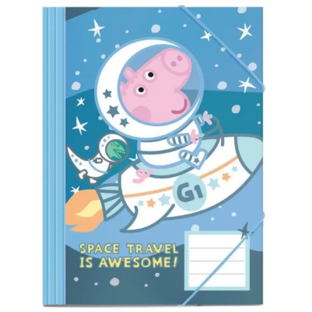 imagen de Peppa cerdita en el espacio carpeta elástica 25x35cm 1