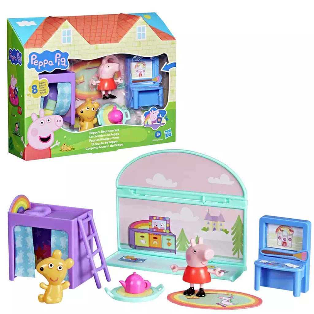 imagen de Peppa cerdita Peppa dormitorio juego set – Hasbro 1
