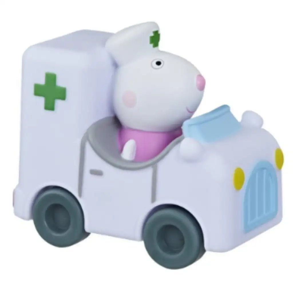 imagen de Peppa Cerdita Pequeño Buggy: Suzy Bari con ambulancia - Hasbro 1