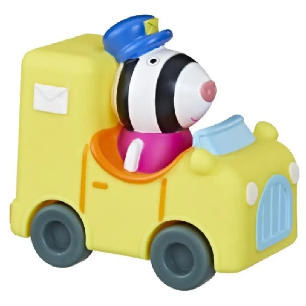 imagen de Peppa Cerdita Pequeño Buggy: Zoé Cebra con carro de correo - Hasbro 1