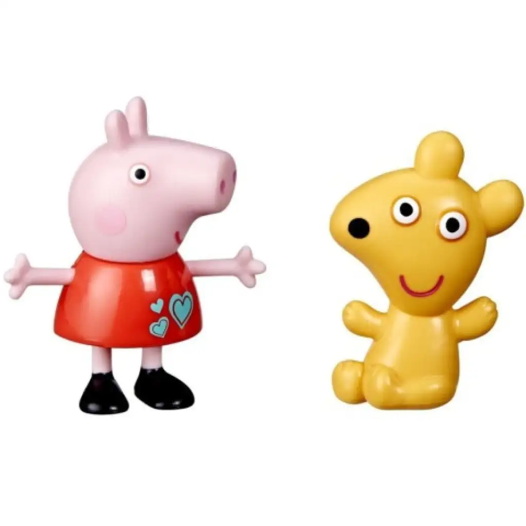 imagen de Peppa cerdita: Set de figuras de Peppa cerdita y Teddy oso - Hasbro 1