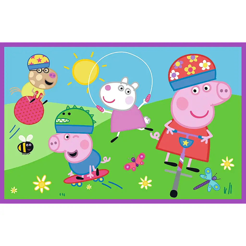 imagen de Peppa en el parque infantil 2x24 piezas puzzle - Trefl 2