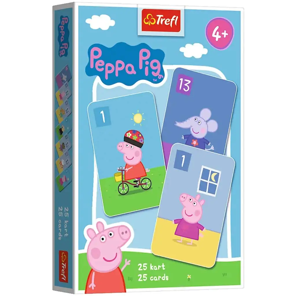 imagen de Peppa Pig: juego de cartas de Póker - Trefl 1
