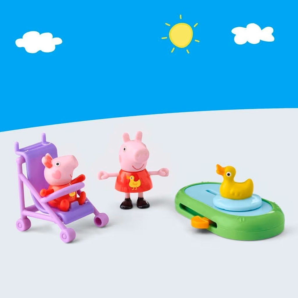 imagen de Peppa Pig: Las aventuras de Peppa - Set de juego Peppa y Evie en el parque - Hasbro 3