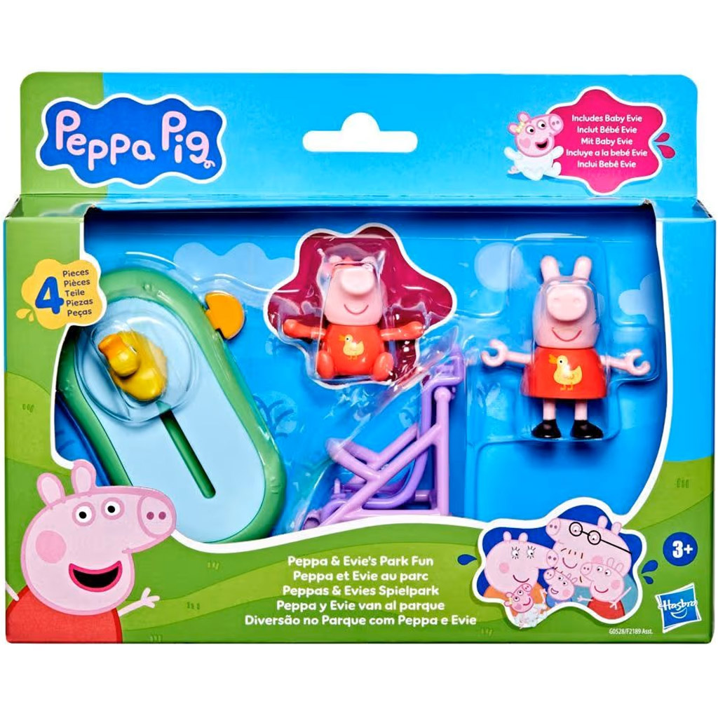 imagen de Peppa Pig: Las aventuras de Peppa - Set de juego Peppa y Evie en el parque - Hasbro 1