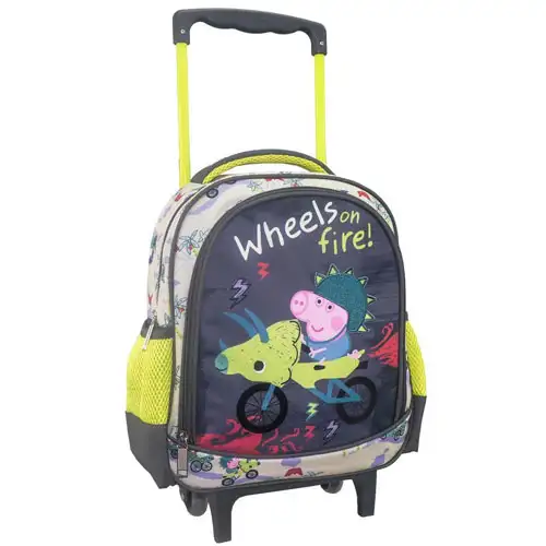 imagen de Peppa Pig Mochila de ruedas en llamas 27x10x31cm 1