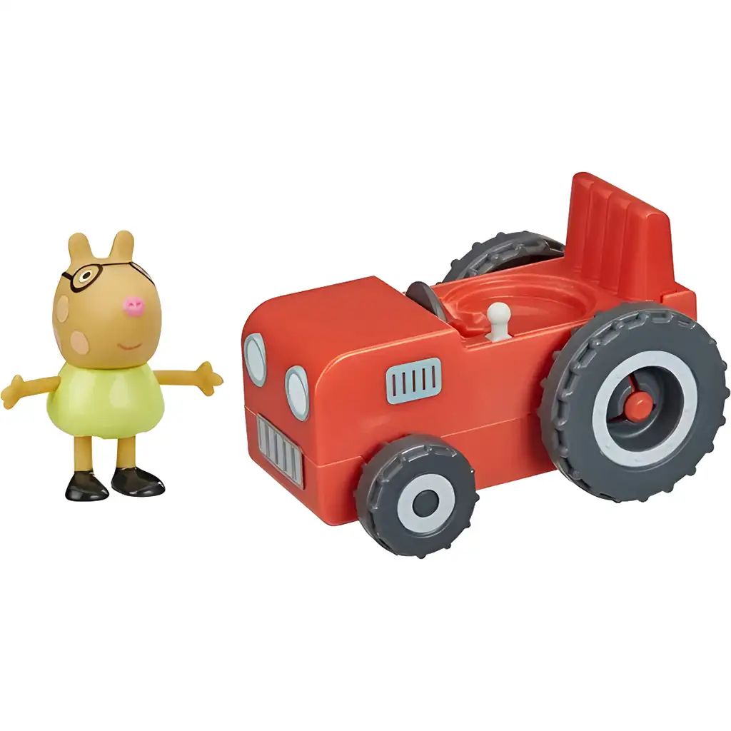 imagen de Peppa Pig: Set de figura de juguete de pequeño tractor y pony Pedro - Hasbro 2