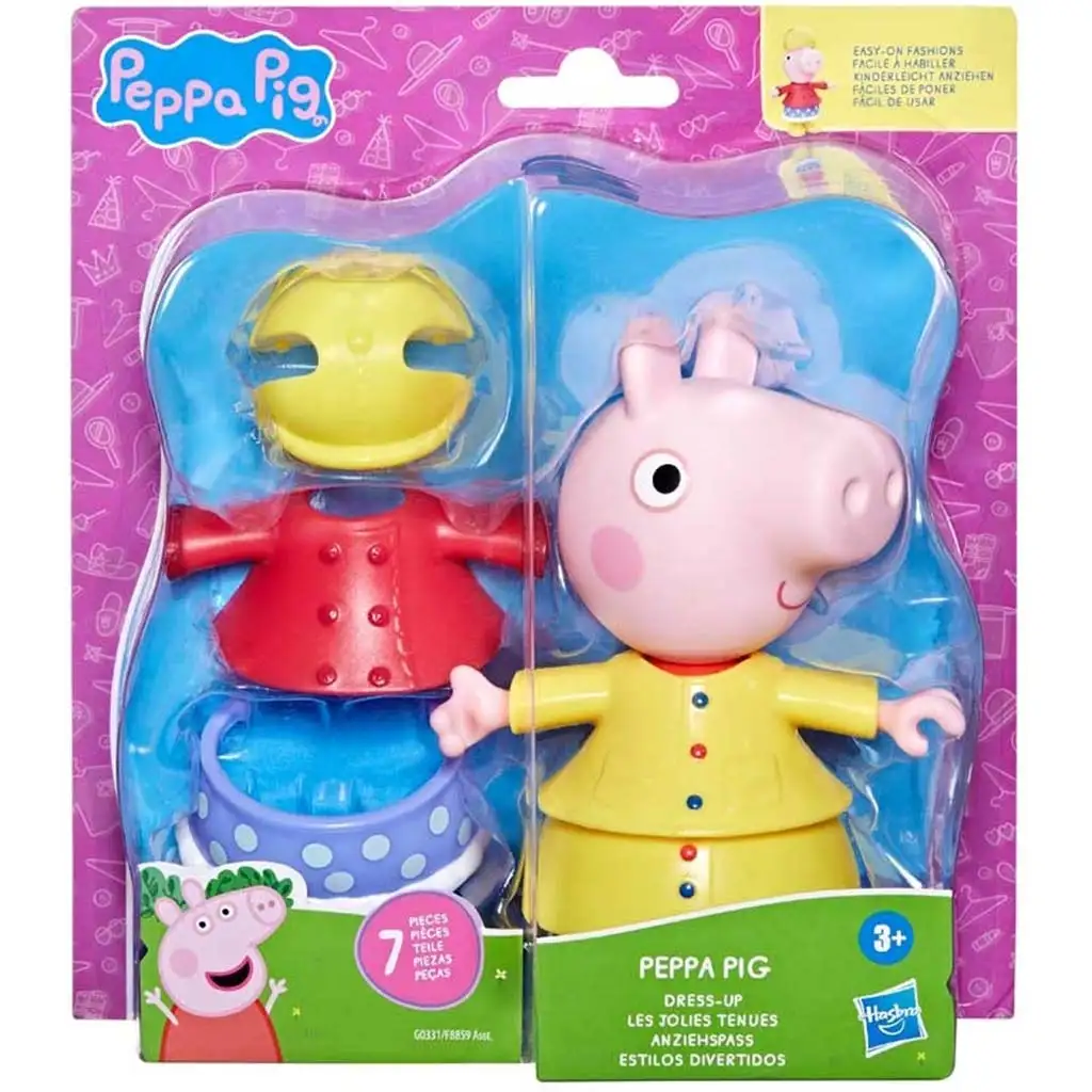 imagen de Peppa Pig: Set de figuras de Peppa vestida con accesorios - Hasbro 1