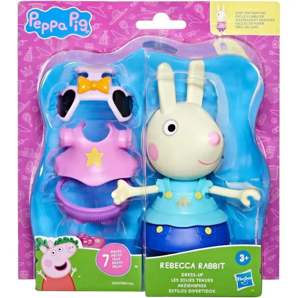 imagen de Peppa Pig: Set de figuras de Rebecca vestida con accesorios - Hasbro 1