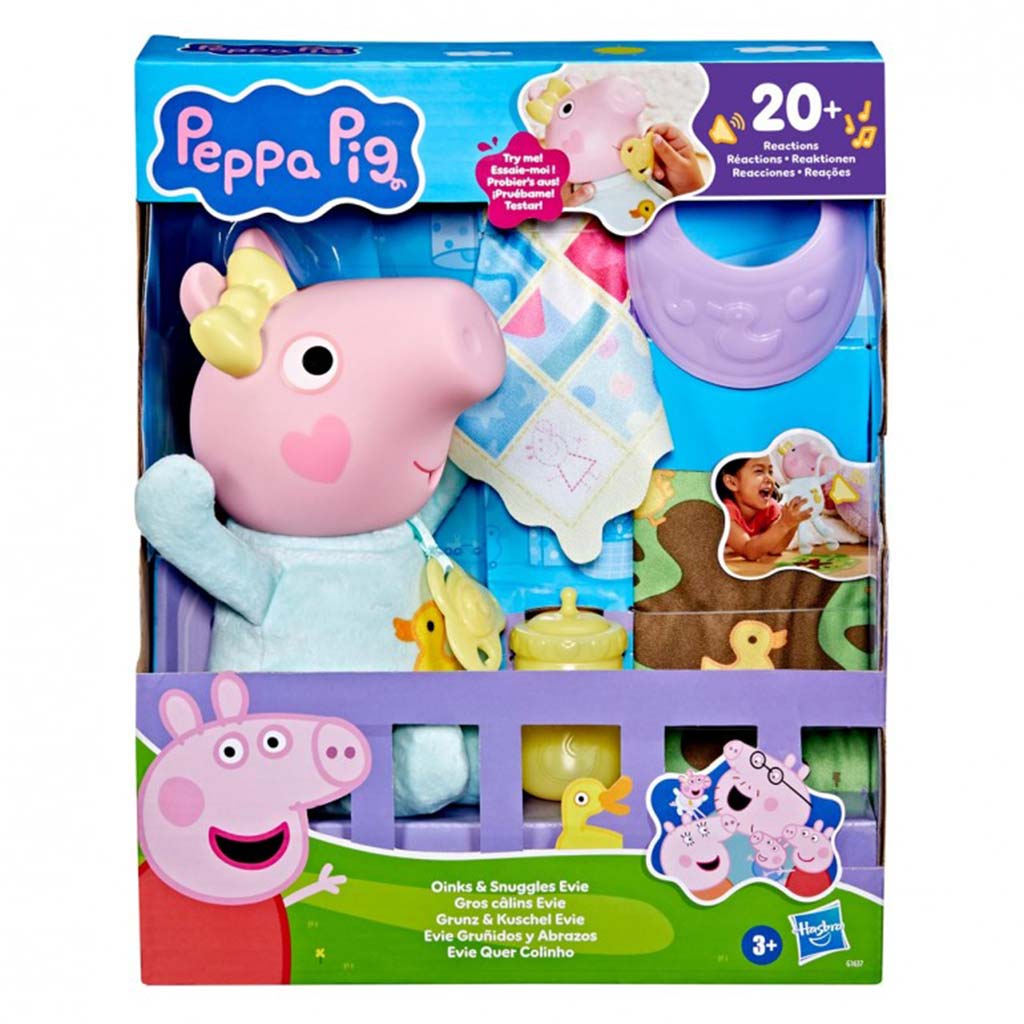 imagen de Peppa Pig: Sonajero y muñeca Evie - Hasbro 1