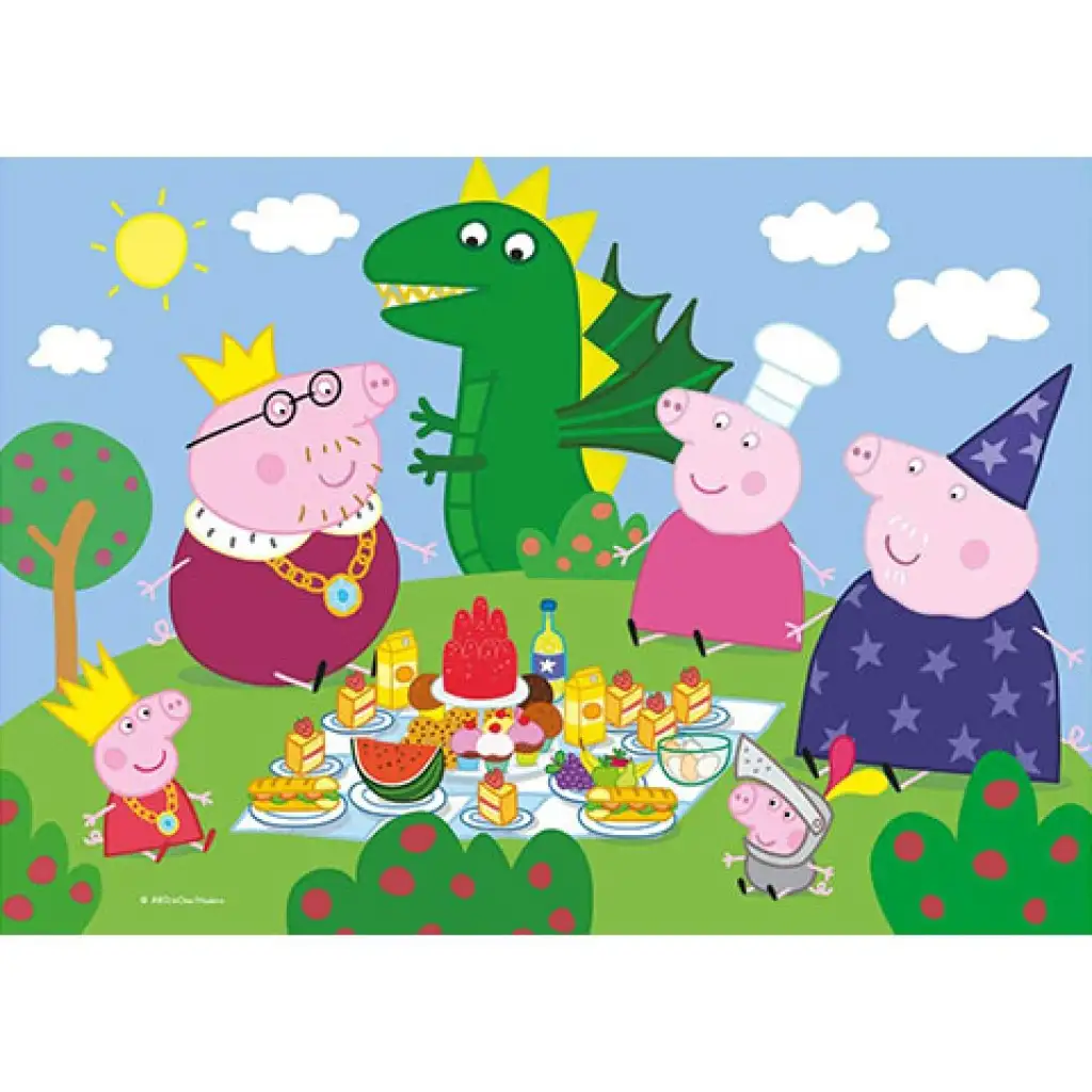 imagen de Peppa Pig Supercolor 2 en 1 rompecabezas 2x20 piezas - Clementoni 3