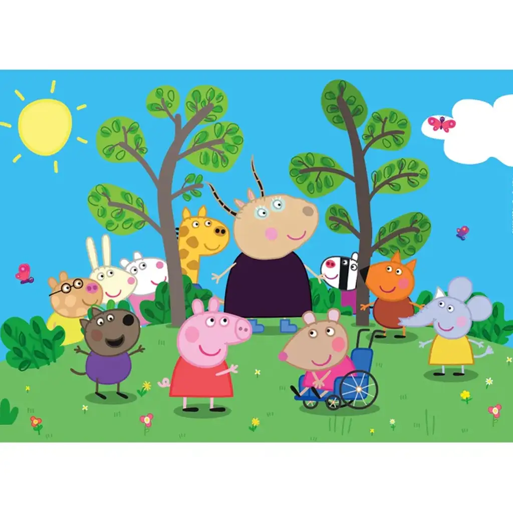 imagen de Peppa Pig y sus amigos rompecabezas maxi supercolor de 24 piezas - Clementoni 2