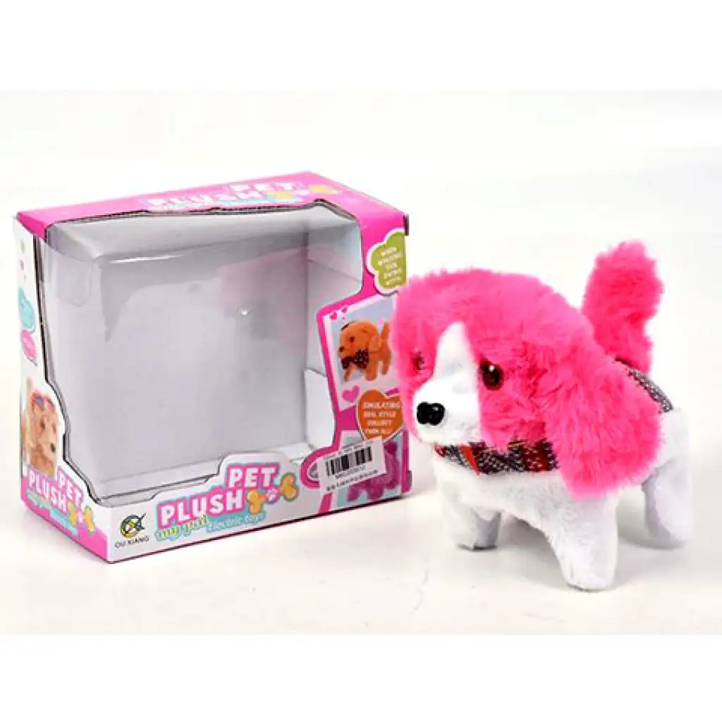 imagen de Perro de peluche caminante con sonido en varios colores 1
