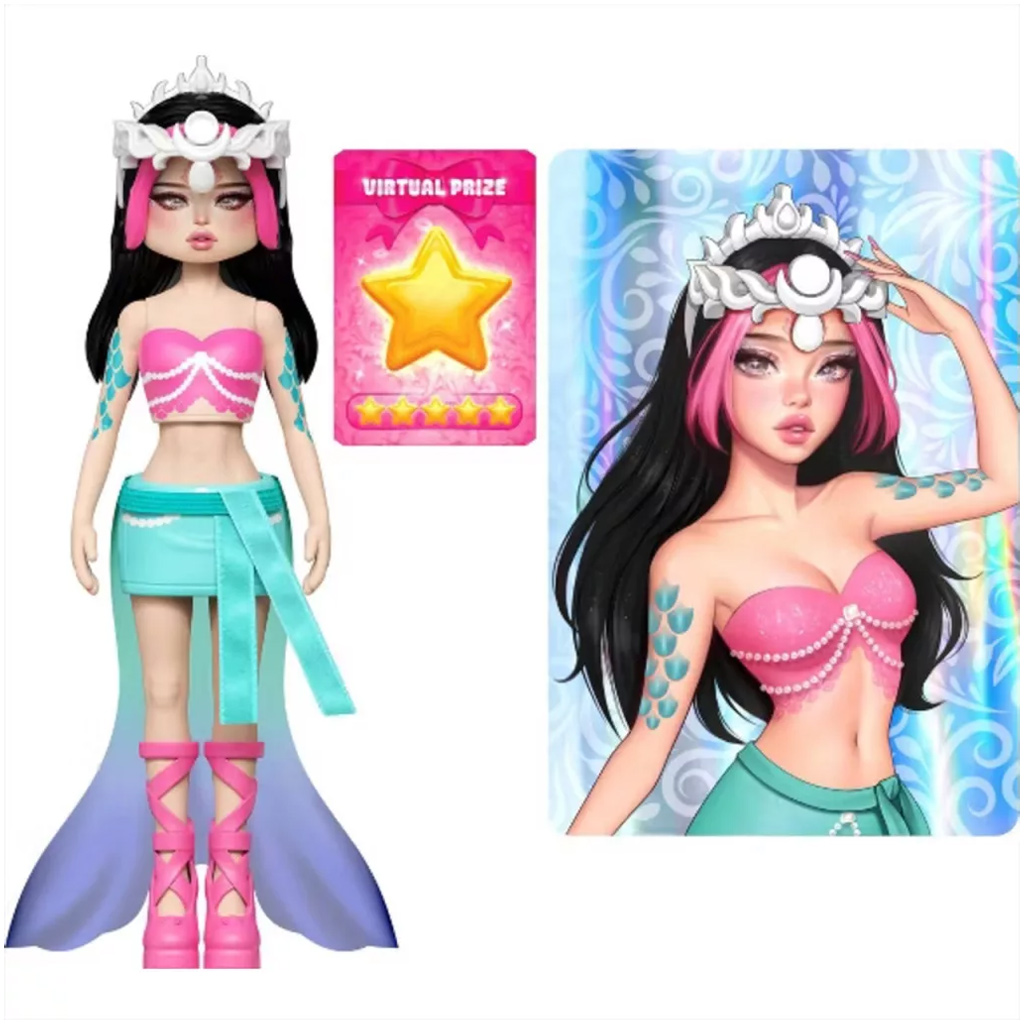 imagen de PhatMojo Dress to Impress muñeca sorpresa, 2. serie, con código DLC 4