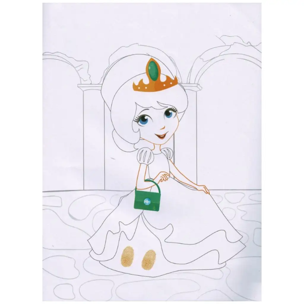 imagen de Pinta con tu dedo - Princesas 3