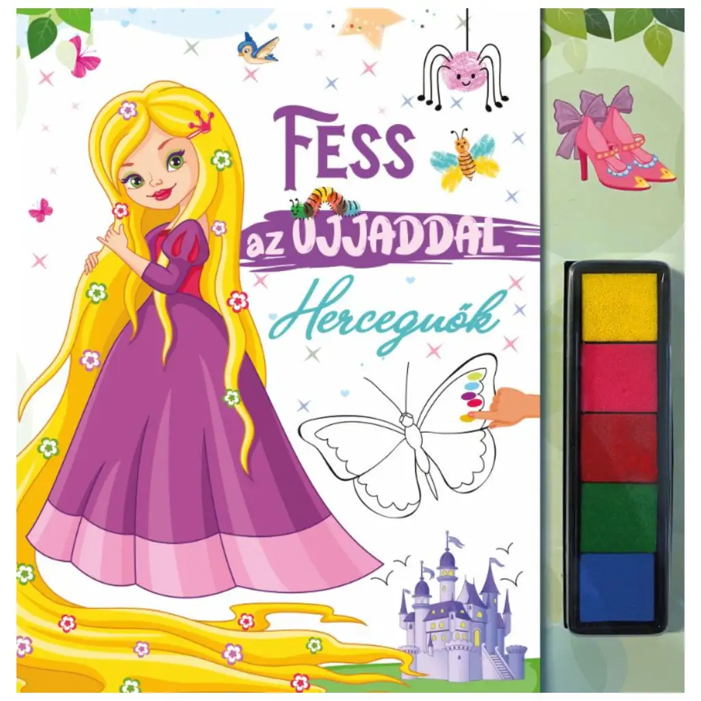 imagen de Pinta con tu dedo - Princesas 1