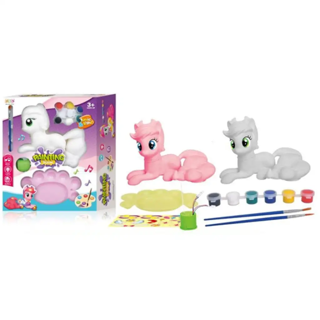 imagen de ¡Píntate! poni con accesorios, luz y sonido 1