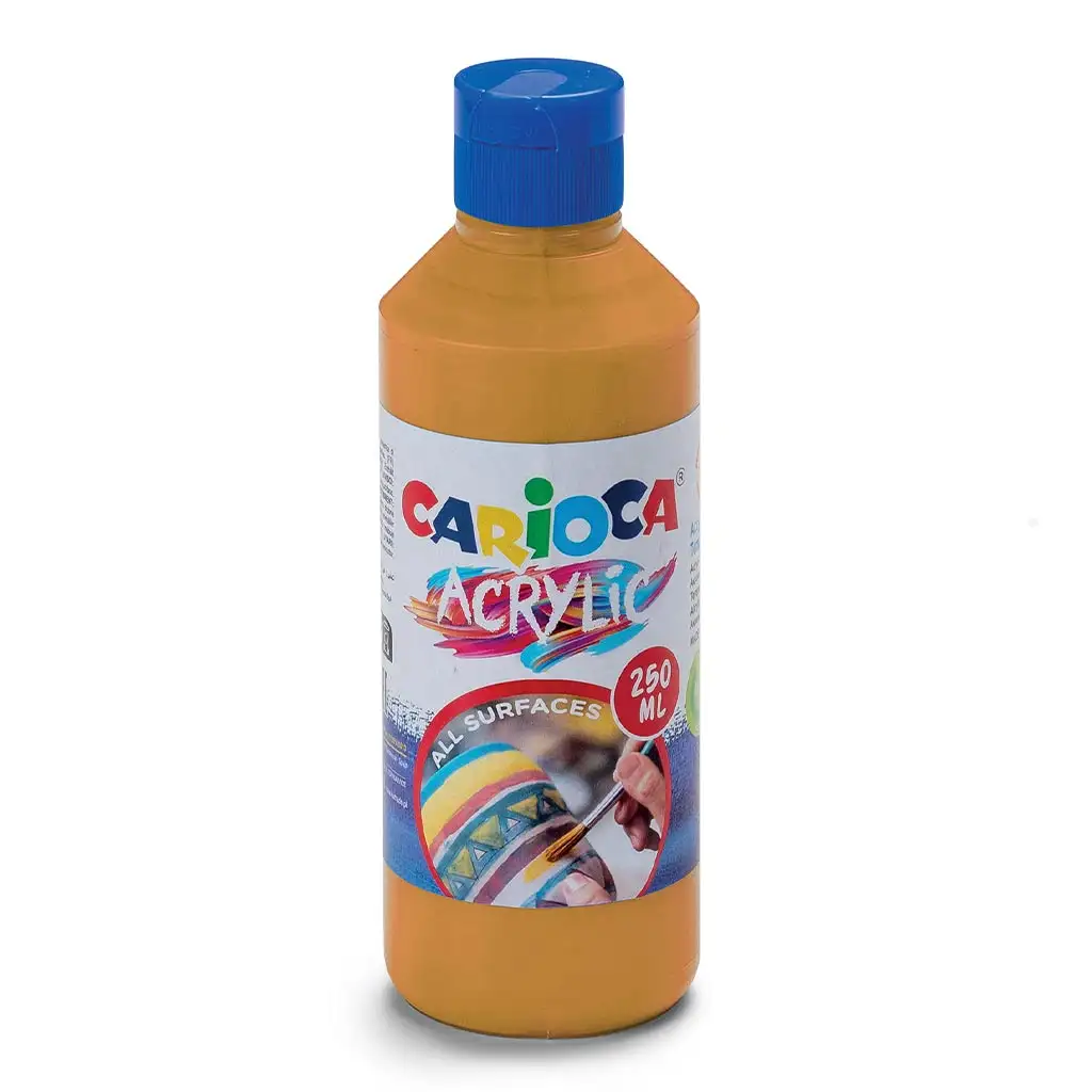 imagen de Pintura acrílica de 250ml en color dorado - Carioca 1