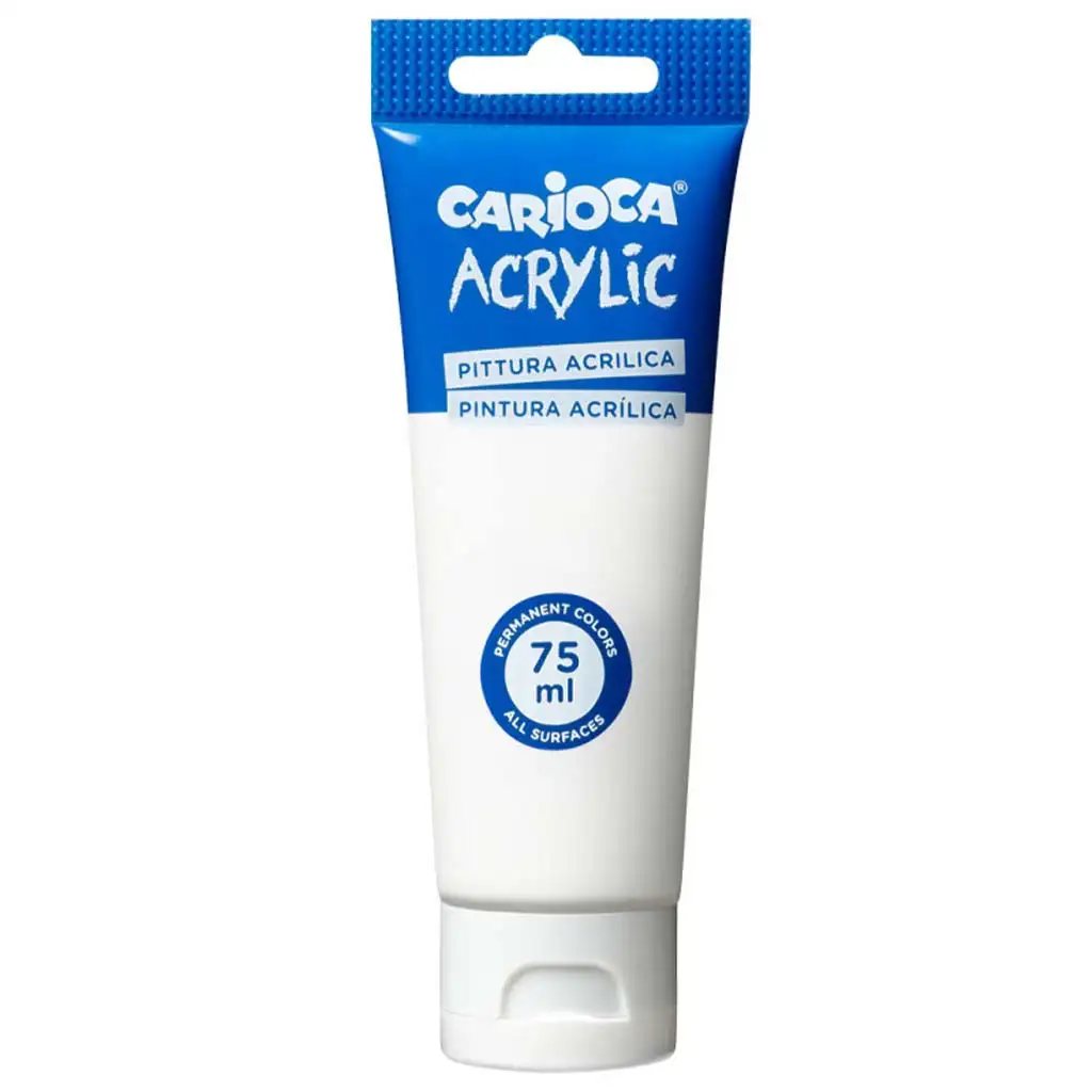 imagen de Pintura acrílica de 75 ml en color blanco - Carioca 1